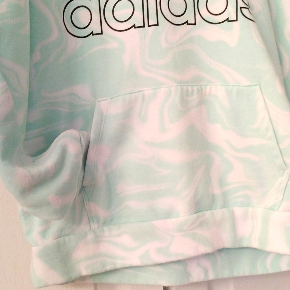 ⚜️ 💚 Girls Adidas Hooded Sweatshirt - Picture 2 of 5